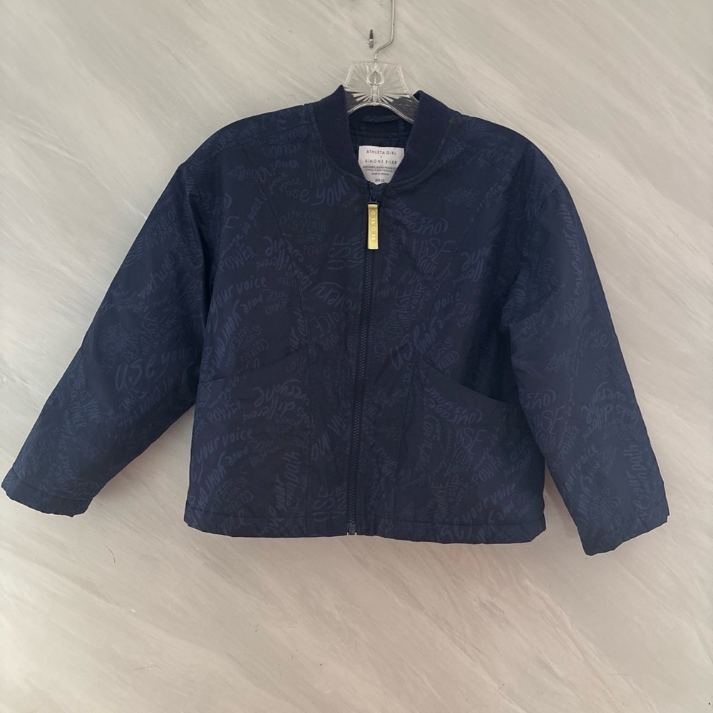 Athleta Girls x Simone Biles M (8/10) Convertible  "Use Your Voice" Jacket